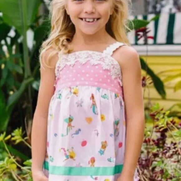 NWT Girls MATILDA JANE Lets go together Mermaid Mania Tunic size 6 - Picture 3 of 3
